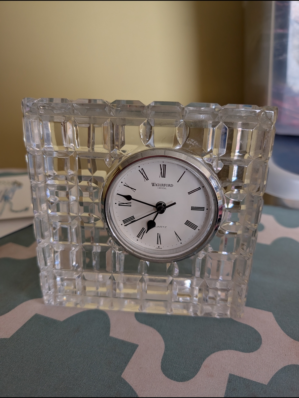 Waterford Crystal Quartz Desk Clock